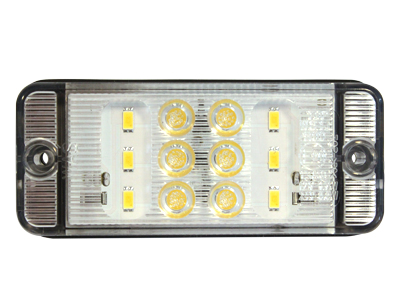 WAS LED-PERUUTUSVALO KIRKAS SUORAKAIDE 107X46MM 12-24V - LED-peruutusvalo - 1606-27752 - 1