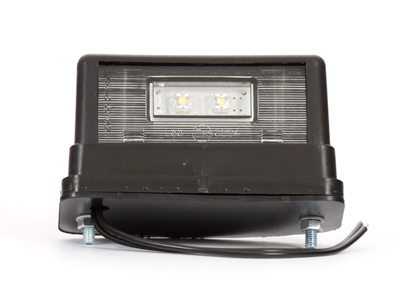 WAS LED-REKISTERIVALO 12-24V MUSTA - ISO - LED-Rekisterivalot - 1606-27832 - 1