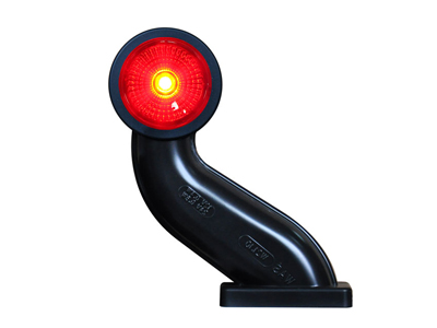 LED-ÄÄRIVALO KIR/PUN 12/24V OIK. - Kumivarsi äärivalot - 1606-27842 - 1