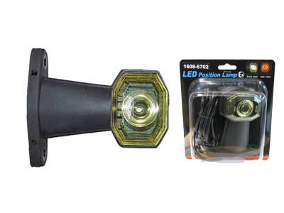 LED-ÄÄRIVALO KUMIVARSI 24V LYHYT VARSI KELT. # - Kumivarsi äärivalot - 1608-6702 - 1