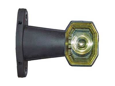 LED-ÄÄRIVALO KUMIVARSI 24V LYHYT VARSI KELT. - Kumivarsi äärivalot - 1608-6712 - 1