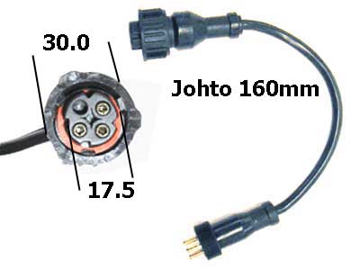LIITOSJOHTO 3-NAP.BAJONET - Magneettiventtiilit RK - 1501-7752 - 1