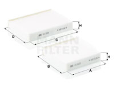 RAITISILMASUODATINSARJA MANN, PSA - Raitisilmasuodattimet - 1482-CU21000-2 - 1