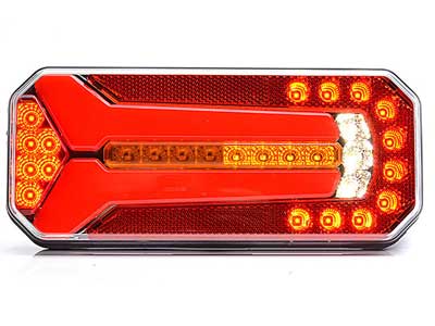 TAKAVALO LED NEON DYN.VILKKU 12/24V IP66/68 (236X104X49) - LED-suorakaide takavalot - 1606-27892 - 1