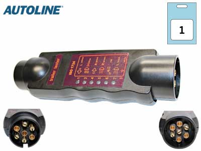 TESTERI 7-NAP PISTOKE / RASIA - Korjaamotesterit ja mittausvälineet - 1701-0022 - 1