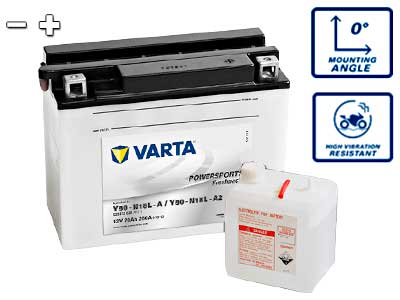 VARTA MP AKKU 20 AH 207X92X164 CCA 260 -/+ - Varta Mp-akut - 1810-Y50-N18L-A2 - 1