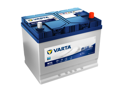 Varta N72 Blue Dynamic EFB käynnistysakku 12V 72Ah 760A -/+ - EFB akut - 1810-N72 - 1