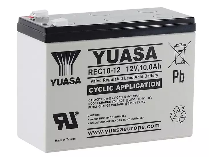 Yuasa REC10-12 VRLA AGM-akku 12V 10Ah - Suljetut ajovoima- ja teollisuusakut - 1805-REC10-12 - 1