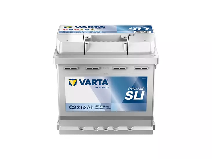 VARTA DYNAMIC SLI 52AH 470A 207X175X190MM -/+ - VARTA käynnistysakut - 1820-C22 - 1
