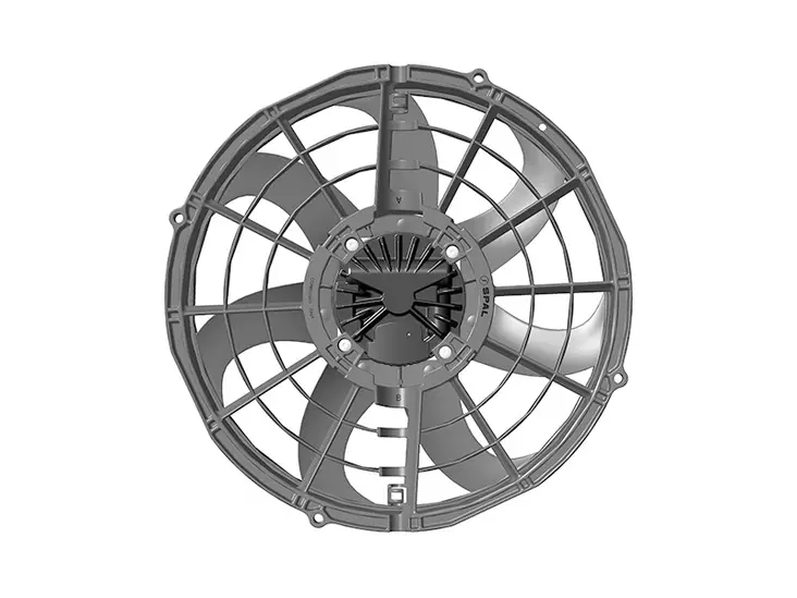 SPAL VA116 hiiletön vapaatuuletin - 12V / Puhaltava / Ø355mm (382mm) - Puhaltavat vapaatuulettimet 12V - 9000-30107102 - 1