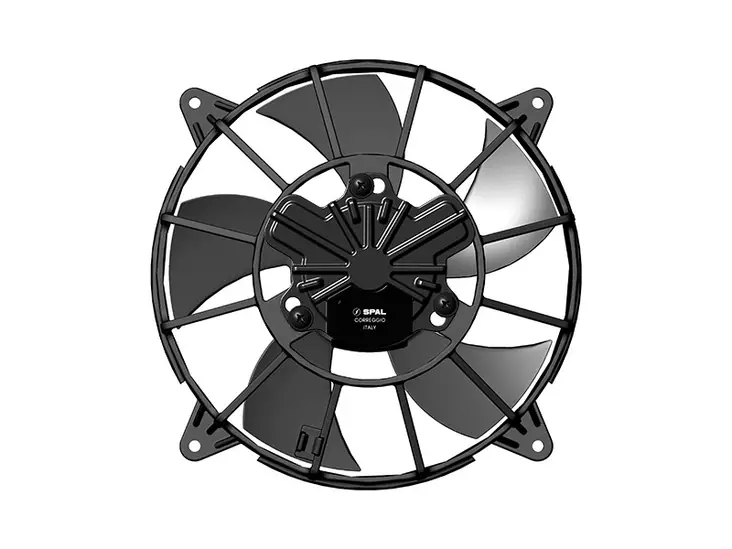 SPAL VA193 hiiletön vapaatuuletin - 12V / Puhaltava / Ø155mm - Puhaltavat vapaatuulettimet 12V - 9000-30107282 - 1