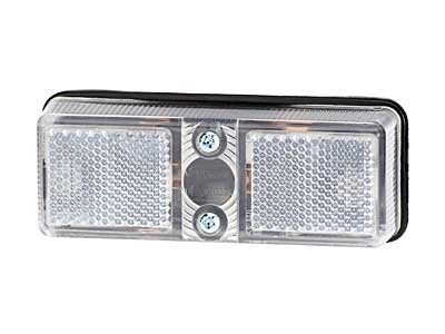 TALMU 1124-202 ÄÄRIVALO VALKOINEN 114X45MM - Kirkkaat äärivalot - 342100-202 - 1