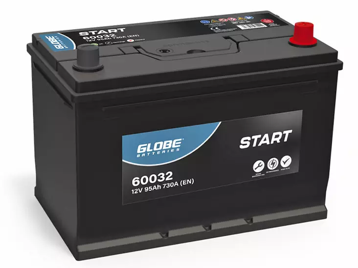 GLOBE SMF 95AH 304X173X220 -/+ 730A EN - GLOBE käynnistysakut - 1806-60032 - 1