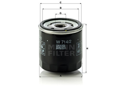 ÖLJYNSUODATIN MANN, FIAT - Öljynsuodattimet - 1482-W7142 - 1