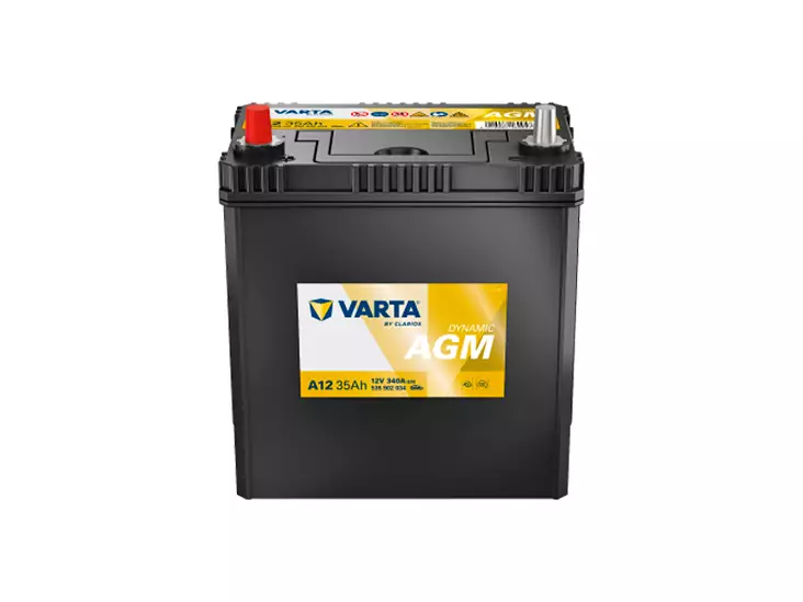Varta A12 Dynamic AGM käynnistysakku 12V 35Ah 340A +/- - VARTA käynnistysakut - 1820-A12 - 1