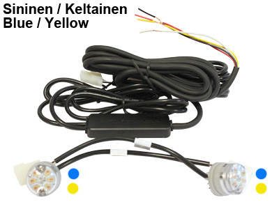 AXIXTECH LED-VILKKUSARJA 12V SIN/KELT - LED-umpiovilkkusarja - 1603-300543 - 1