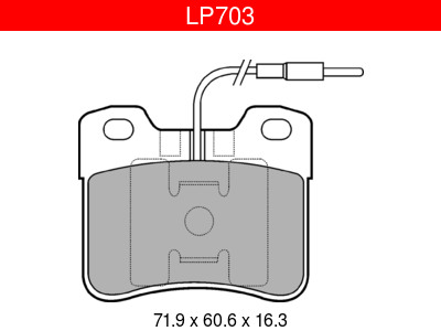 JARRUPALASARJA # DELPHI ETU, CITROEN, PEUGEOT - Jarrupalasarjat - LP703 - 1