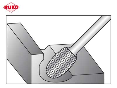 KOVAMETALLIVIILA RUKO 10.0MM E SOIKIO - Pyörivät kovametalliviilat - RU-116213 - 2