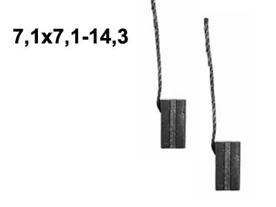 LÄM.LAIT.HIILISRJ 7,1X7,1 - Hiilisarjat moottoreihin - HX3 - 1