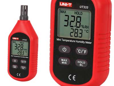 LÄMPÖTILA- JA ILMANKOSTEUSMITTARI - Korjaamotesterit ja mittausvälineet - 1711-UT333 - 1