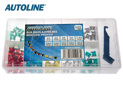 SULAKELAJITELMA 120KPL MINI LOWPROFILE - Sulakelajitelmat - 1569-11003 - 1