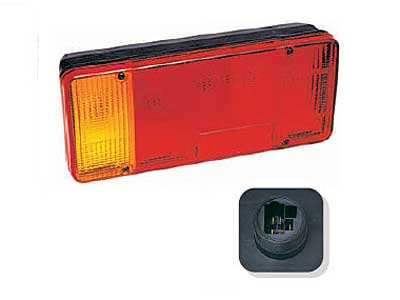 TAKAVALO FIAT/IVECO 304X121 PIST.+SUMUV. VAS - 4- 5- Kammiovalaisimet - 1606-27643 - 1