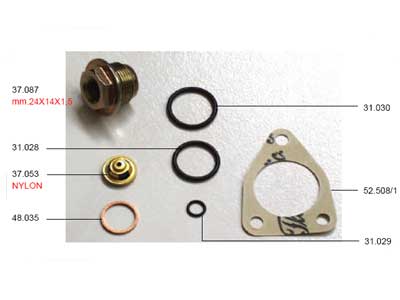 TIIVISTESARJA - Polttoaineen ylivuotoletkusarja - 37083 - 1