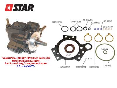 TIIVISTESARJA - Common Rail muut varaosat - 60143 - 1
