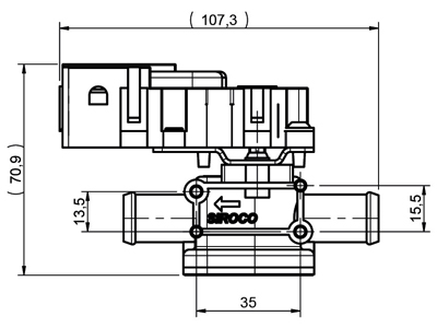 VENTTIILI/SÄHKÖINEN 12V - Vesiventtiilit - 9000-19393 - 2