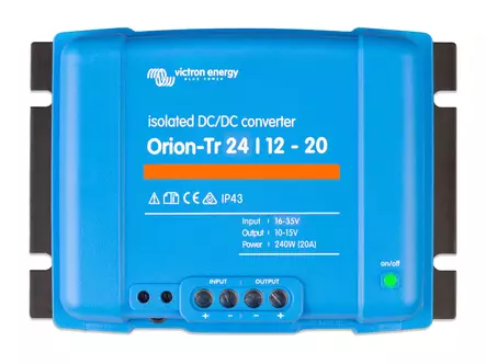 VICTRON ORION-TR ERIST. KONVERTTERI 24/12-20A (240W) DC-DC - Jännitteen alentimet - 1702-87393 - 1