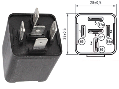VIIVERELE 24V/10A WEHRLE - Viivereleet - 52402003 - 2