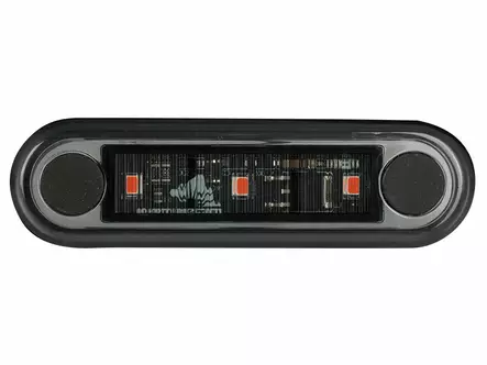 Optibeam Dark Phantom led-äärivalo upotettava 12-24V - Punainen - Punaiset äärivalot - 1608-3203 - 2