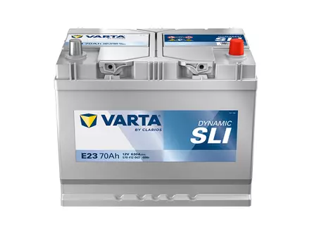 VARTA DYNAMIC SLI 70AH 630A 261X175X220MM -/+ - VARTA käynnistysakut - 1820-E23 - 1