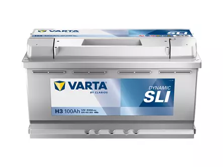 VARTA DYNAMIC SLI 100AH 830A 353X175X190MM -/+ - VARTA käynnistysakut - 1820-H3 - 1
