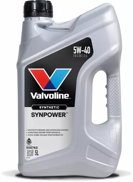 Valvoline Synpower 5W-40 moottoriöljy 5L - Valvoline moottoriöljyt - 21-908763 - 1