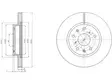 JARRULEVY DELPHI, 2 KPL / PKT, ETU, FIAT SEDICI / SUZUKI SX4 - Jarrulevyt - BG4093 - 1