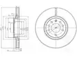 JARRULEVY DELPHI, 2 KPL / PKT, ETU, OPEL SIGNUM, VECTRA - Jarrulevyt - BG3973 - 1