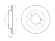 JARRULEVY DELPHI, 2 KPL / PKT, TAKA, MITSUBISHI CARISMA - Jarrulevyt - BG3203 - 1