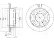 JARRULEVY DELPHI, 2 KPL / PKT, TAKA, MITSUBISHI - Jarrulevyt - BG3813 - 1