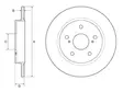 JARRULEVY DELPHI, 2 KPL / PKT, TAKA, TOYOTA AURIS - Jarrulevyt - BG4183 - 1
