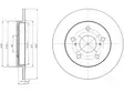 JARRULEVY DELPHI, 2 KPL / PKT, TAKA, TOYOTA AURIS - Jarrulevyt - BG4233 - 1