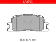 JARRUPALASARJA DELPHI, TAKA, TOYOTA - Jarrupalasarjat - LP2703 - 1