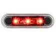 Optibeam Dark Phantom led-äärivalo upotettava 12-24V - Punainen - Punaiset äärivalot - 1608-3203 - 3
