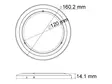 LED-SISÄVALO 12/24V HALK. 160,2MM - LED-sisävalot - pyöreät - 1800-8243 - 4