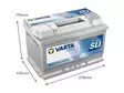 VARTA DYNAMIC SLI 72AH 680A 278X175X175MM -/+ - VARTA käynnistysakut - 1820-E43 - 2