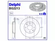 JARRULEVY DELPHI, 2 KPL / PKT, ETU / TAKA, CITROËN - Jarrulevyt - BG2213 - 2