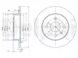 JARRULEVY DELPHI, 2 KPL / PKT, TAKA, OPEL ASTRA, MERIVA - Jarrulevyt - BG3403 - 2