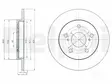 JARRULEVY DELPHI, 2 KPL / PKT, TAKA, TOYOTA AURIS - Jarrulevyt - BG4233 - 2