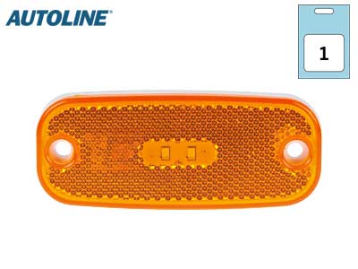 AUTOLINE LED-ÄÄRIVALO KELTAINEN 12-24V 111X45MM - Keltaiset äärivalot - 1606-40103 - 1