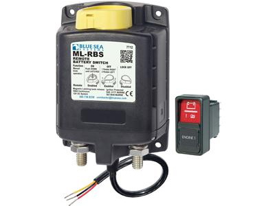 BLUE SEA SÄHK.PÄÄKATK. 12V 500A - Sähköinen päävirtakytkin 12V - 1790-7713 - 1